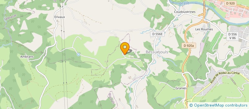 localisation de l'entreprise MONSIEUR GILBERT TEYSSEDRE  BOZOULS