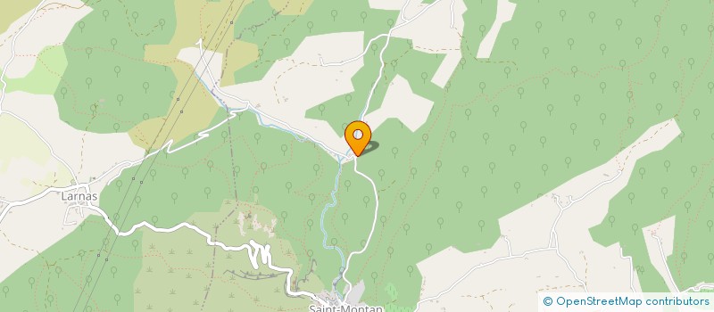 localisation de l'entreprise MONSIEUR GILBERT TEYSSIER  SAINT-MONTAN