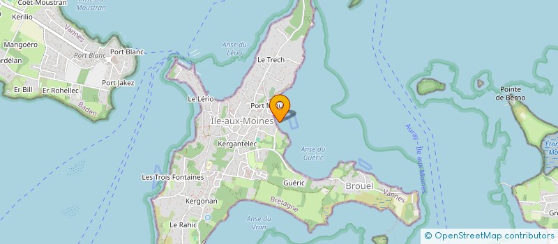 localisation de l'entreprise MONSIEUR GILBERT THEBAUD  ILE-AUX-MOINES