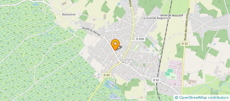 localisation de l'entreprise MONSIEUR GILBERT THEBAULT à SOULLANS