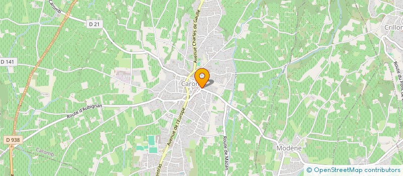 localisation de l'entreprise MONSIEUR GILBERT THEVENET  CAROMB