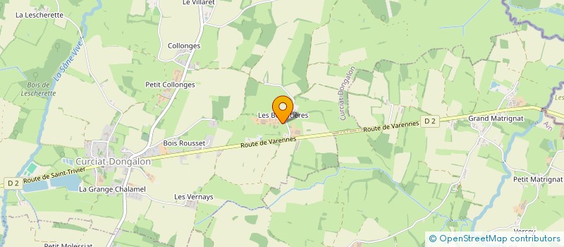 localisation de l'entreprise MONSIEUR GILBERT THIVENT  CURCIAT-DONGALON