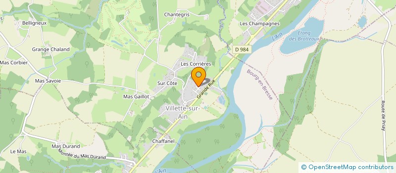 localisation de l'entreprise MONSIEUR GILBERT TODESCHINI à VILLETTE-SUR-AIN
