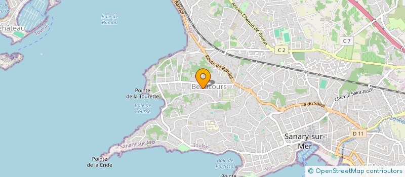localisation de l'entreprise MONSIEUR GILBERT TOUFET à SANARY-SUR-MER