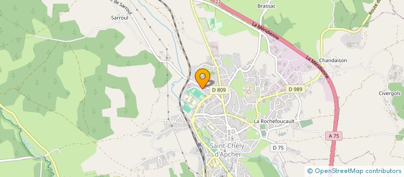 localisation de l'entreprise MONSIEUR GILBERT TRINQUAL  SAINT-CHELY-D'APCHER