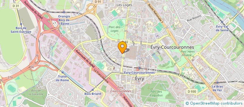 localisation de l'entreprise MONSIEUR GILBERT UGO  EVRY-COURCOURONNES