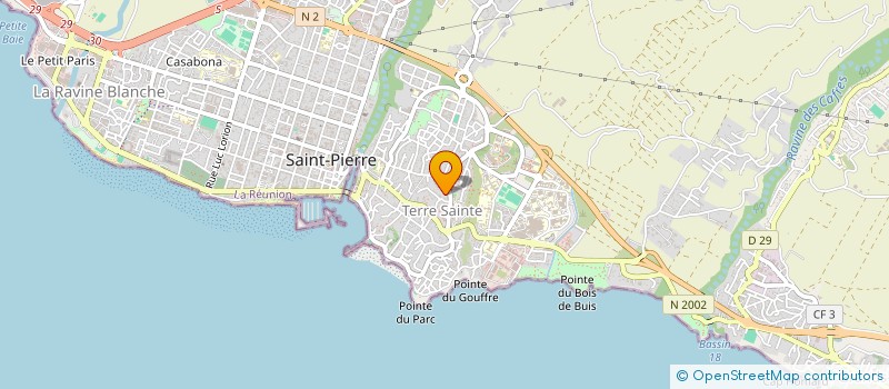 localisation de l'entreprise MONSIEUR GILBERT VAISSIERE à SAINT-PIERRE