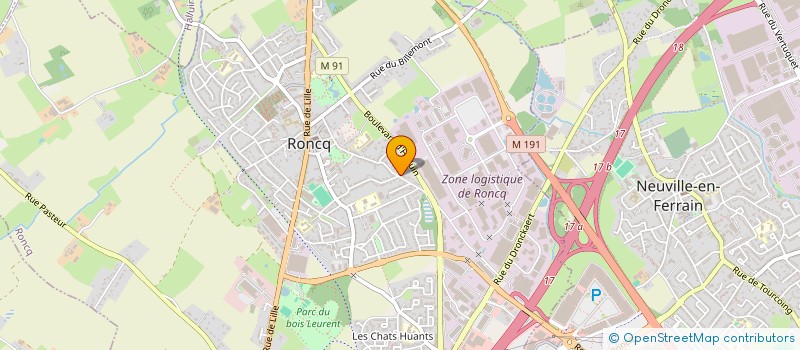 localisation de l'entreprise MONSIEUR GILBERT VASSEUR à RONCQ