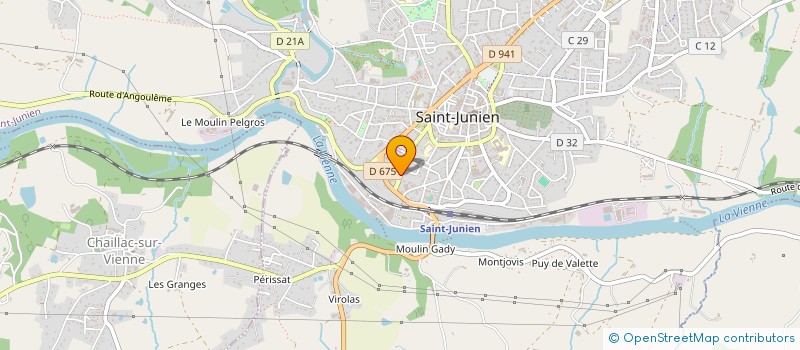 localisation de l'entreprise MONSIEUR GILBERT VIGNAUD à SAINT-JUNIEN