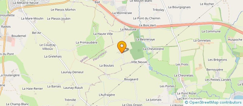 localisation de l'entreprise MONSIEUR GILBERT VILBOUX à PLEUMELEUC