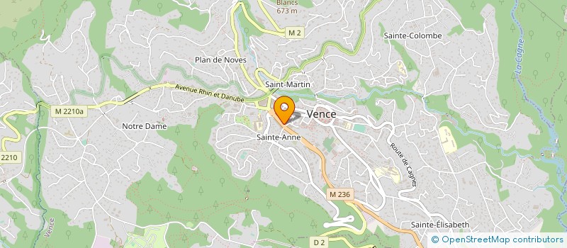 localisation de l'entreprise MONSIEUR GILBERT WARME à VENCE