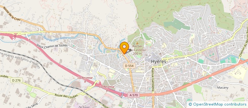 localisation de l'entreprise MONSIEUR GILBERT WERKLE  HYERES