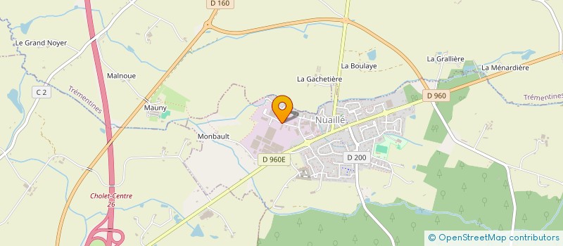 localisation de l'entreprise MONSIEUR GILBERT WERQUIN  NUAILLE