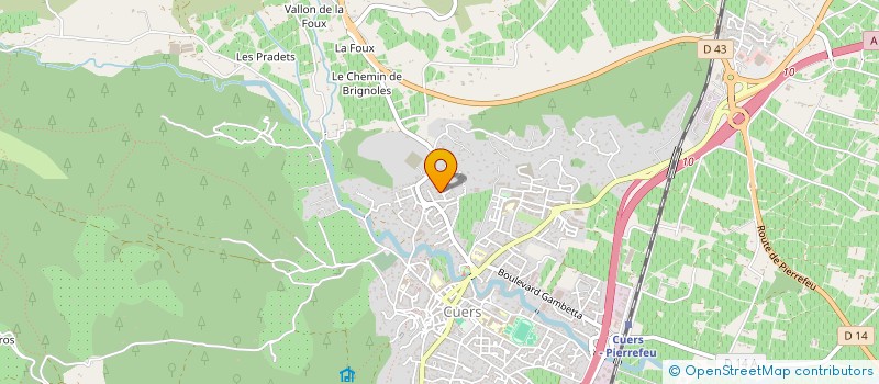 localisation de l'entreprise MONSIEUR GILBERT ZECCHINI  CUERS