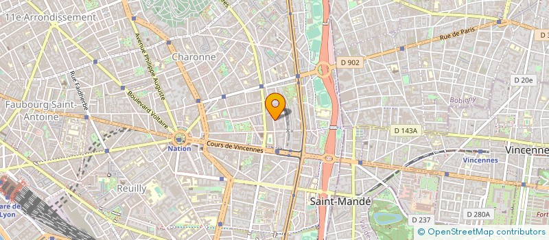 localisation de l'entreprise MONSIEUR GILBERTE MASSOLIN  PARIS