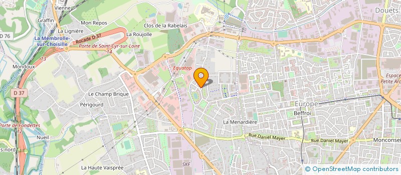 localisation de l'entreprise MONSIEUR GILBERTO BENEDETTI  SAINT-CYR-SUR-LOIRE