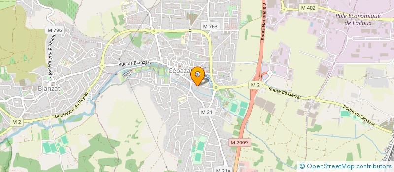 localisation de l'entreprise MONSIEUR GILBERTO FERNANDES  CEBAZAT