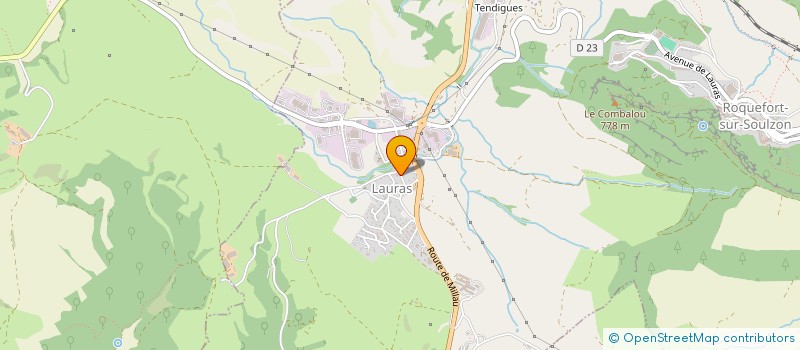 localisation de l'entreprise MONSIEUR GILBERTO FERNANDES LUCAS  ROQUEFORT-SUR-SOULZON