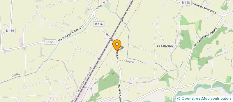 localisation de l'entreprise MONSIEUR GILBERTO RICCOBONO  SAUZET