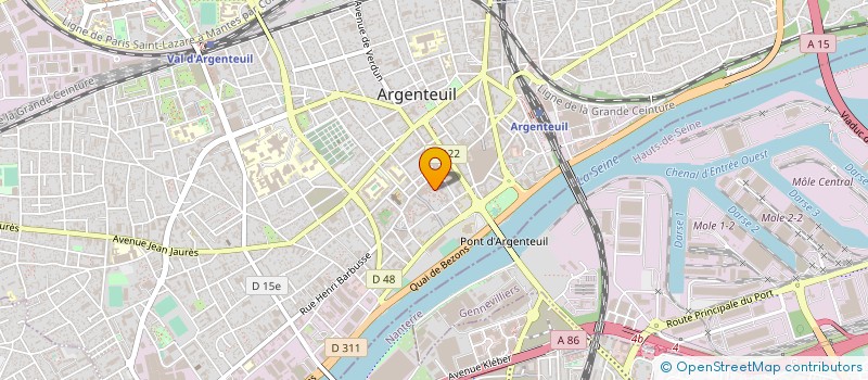 localisation de l'entreprise MONSIEUR GILBERTO SEMEDO FERNANDES  ARGENTEUIL