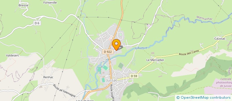 localisation de l'entreprise MONSIEUR GILBERTO TUESTA à JUSSAC