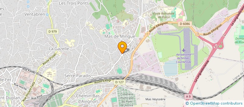 localisation de l'entreprise MONSIEUR GILBERTO VIEIRA  NIMES