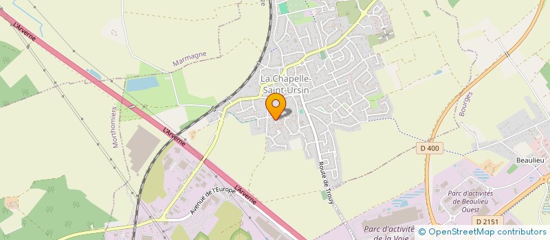 localisation de l'entreprise MONSIEUR GILDA CORNEC  LA CHAPELLE-SAINT-URSIN