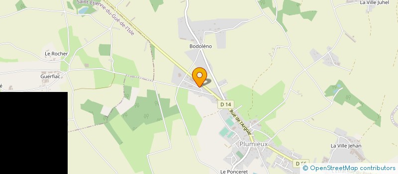 localisation de l'entreprise MONSIEUR GILDAS BARON à PLUMIEUX