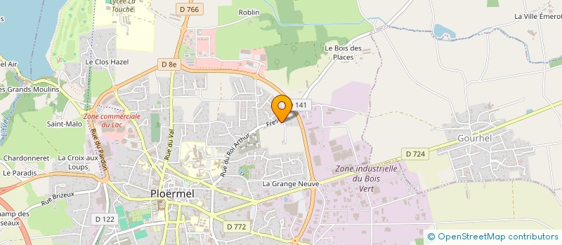 localisation de l'entreprise MONSIEUR GILDAS BERNARD  TREHORENTEUC