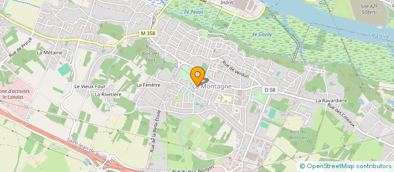 localisation de l'entreprise MONSIEUR GILDAS BERTREUX  LA MONTAGNE