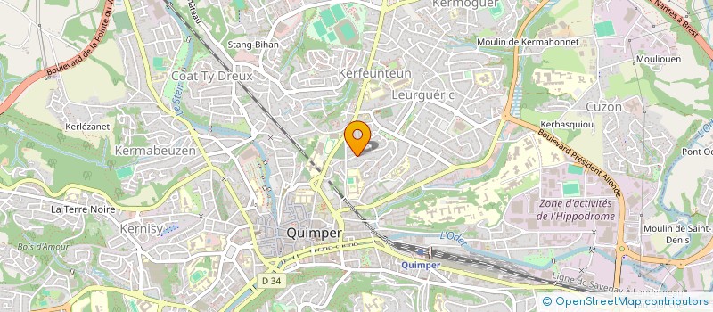 localisation de l'entreprise MONSIEUR GILDAS BITOUT à QUIMPER