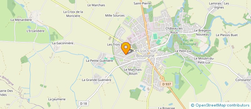 localisation de l'entreprise MONSIEUR GILDAS BOUCHIERE  LES LUCS-SUR-BOULOGNE