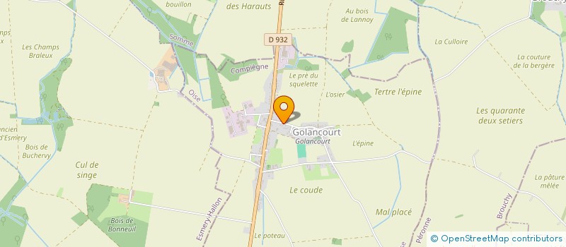 localisation de l'entreprise MONSIEUR GILDAS BOULIEU  GOLANCOURT