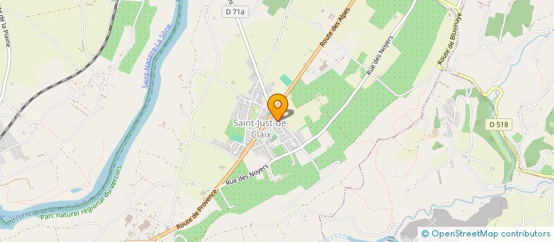 localisation de l'entreprise MONSIEUR GILDAS BRAZEAU  SAINT-JUST-DE-CLAIX