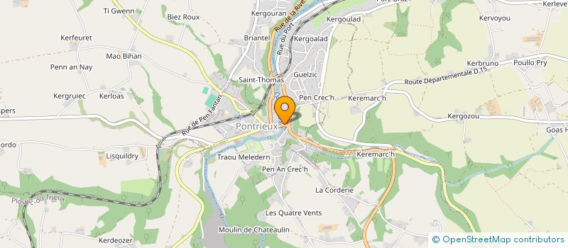 localisation de l'entreprise MONSIEUR GILDAS CHARLES à PONTRIEUX