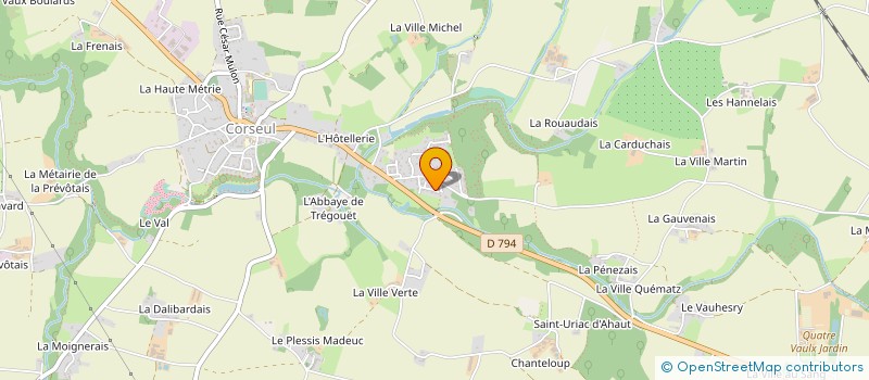 localisation de l'entreprise MONSIEUR GILDAS CHASSIN DU GUERNY à CORSEUL