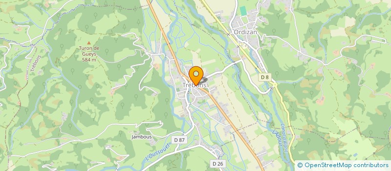 localisation de l'entreprise MONSIEUR GILDAS CHEVALIER  TREBONS