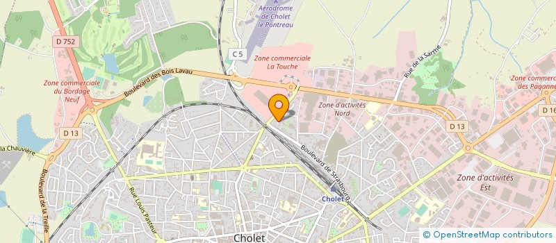 localisation de l'entreprise MONSIEUR GILDAS CLEMOT à CHOLET