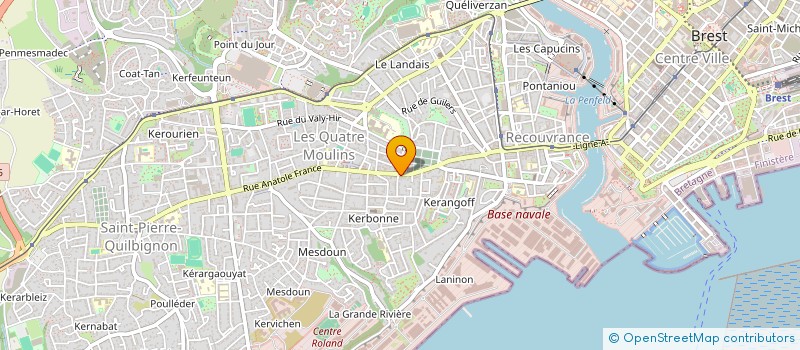 localisation de l'entreprise MONSIEUR GILDAS COZIC à BREST