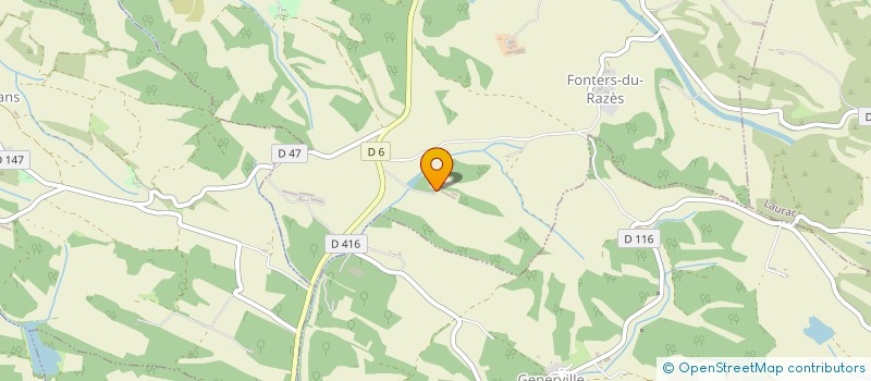 localisation de l'entreprise MONSIEUR GILDAS DAUZAT  FONTERS-DU-RAZES