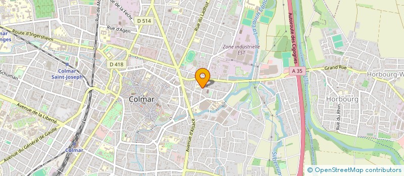 localisation de l'entreprise MONSIEUR GILDAS DOLAIN  COLMAR