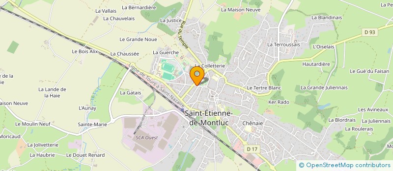 localisation de l'entreprise MONSIEUR GILDAS DOUESSIN  SAINT-ETIENNE-DE-MONTLUC