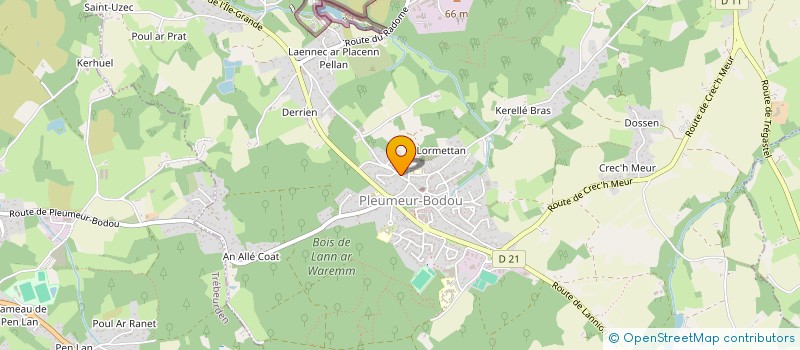 localisation de l'entreprise MONSIEUR GILDAS DUVAL  PLEUMEUR-BODOU