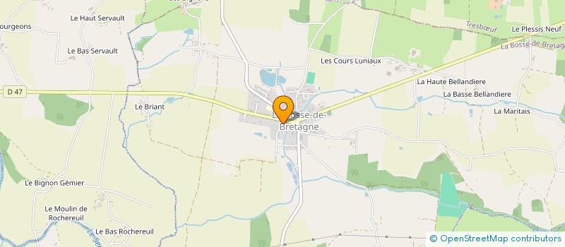 localisation de l'entreprise MONSIEUR GILDAS FELLIATRE  LA BOSSE-DE-BRETAGNE