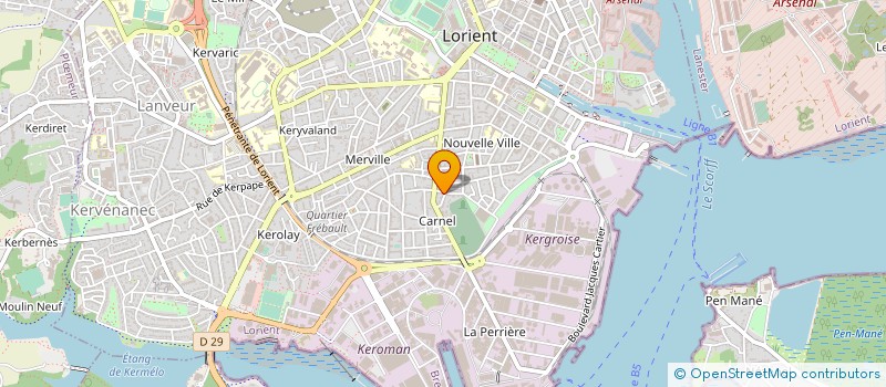 localisation de l'entreprise MONSIEUR GILDAS FERAUD  LORIENT