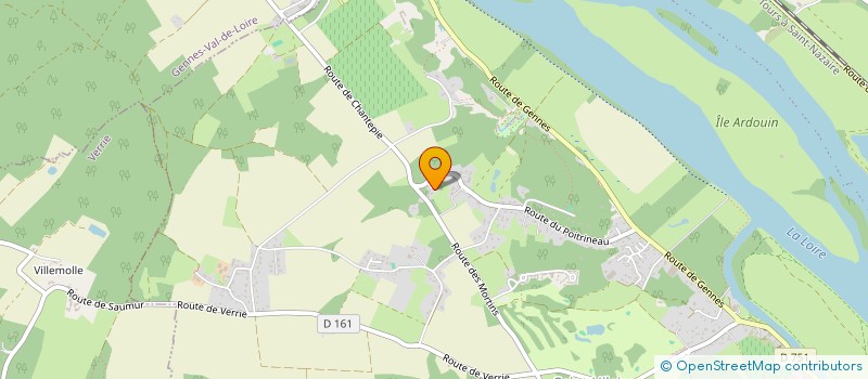 localisation de l'entreprise MONSIEUR GILDAS FLAMENT  SAUMUR