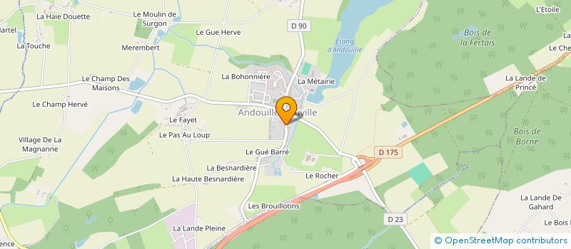 localisation de l'entreprise MONSIEUR GILDAS GAUTIER  ANDOUILLE-NEUVILLE