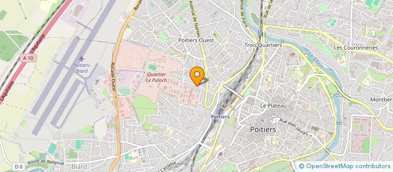 localisation de l'entreprise MONSIEUR GILDAS GILBERT  POITIERS