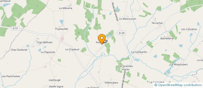 localisation de l'entreprise MONSIEUR GILDAS GOSSENE  SAULGOND