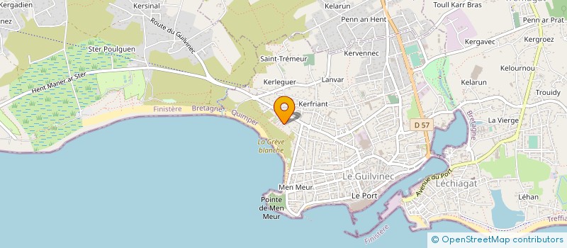localisation de l'entreprise MONSIEUR GILDAS JAFFRE à GUILVINEC